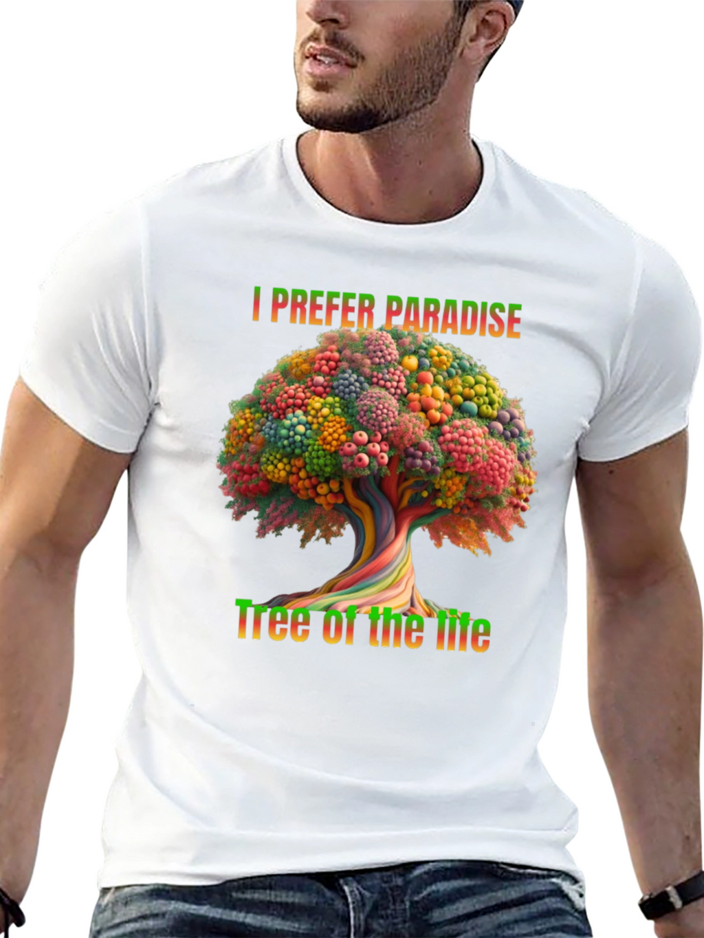 I Prefer Paradise Tree of Life Graphic Tee