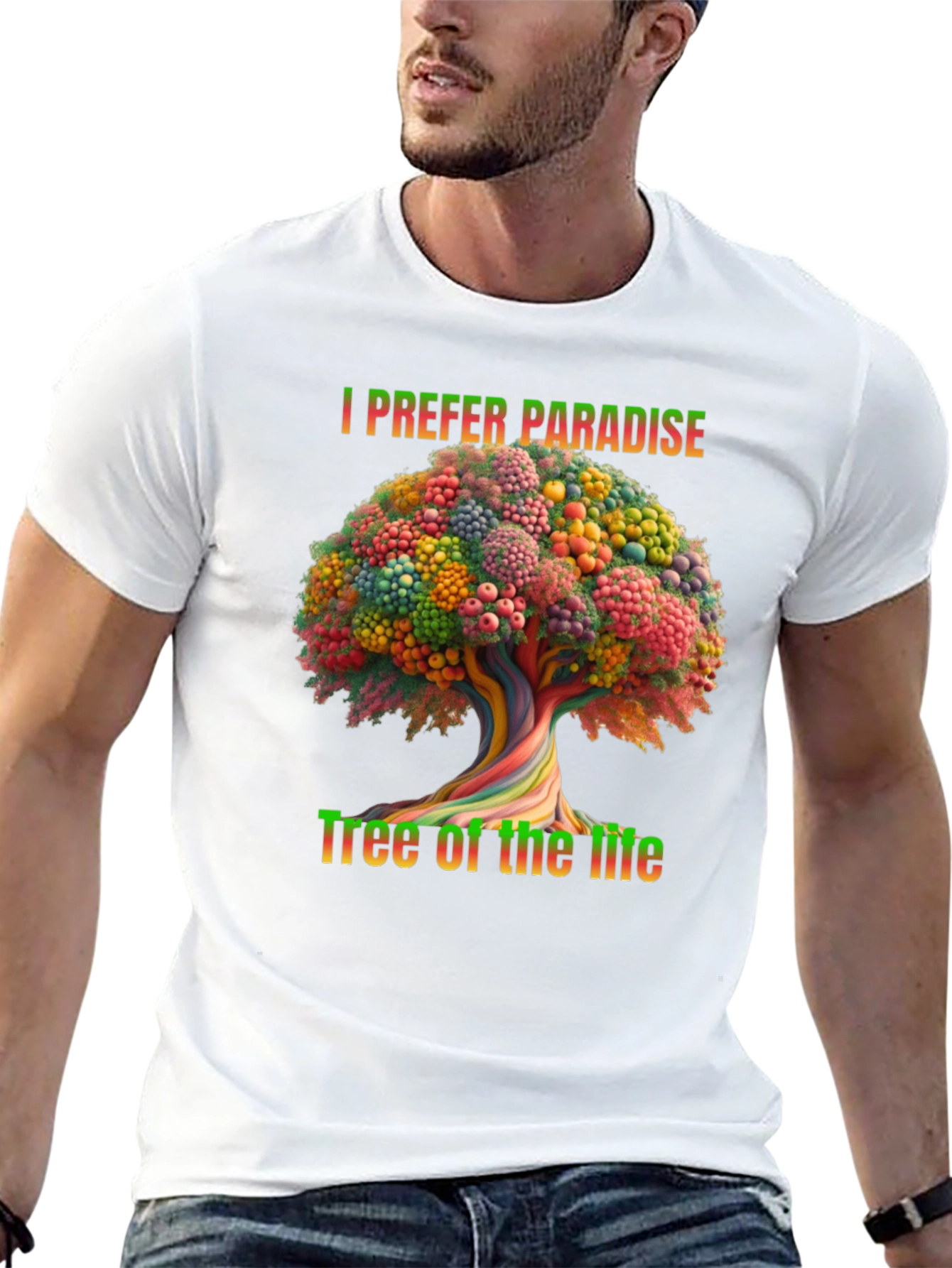 I Prefer Paradise Tree of Life Graphic Tee