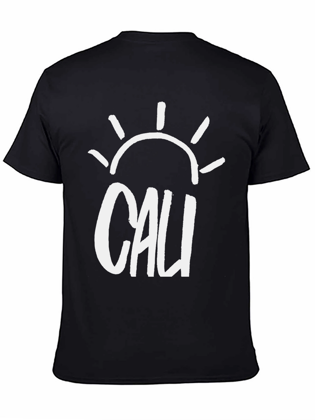 Cali Sun Graphic Tee - Black Cotton T-Shirt