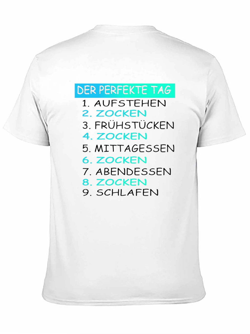 The Perfect Day Gamer T-Shirt - Funny German Text