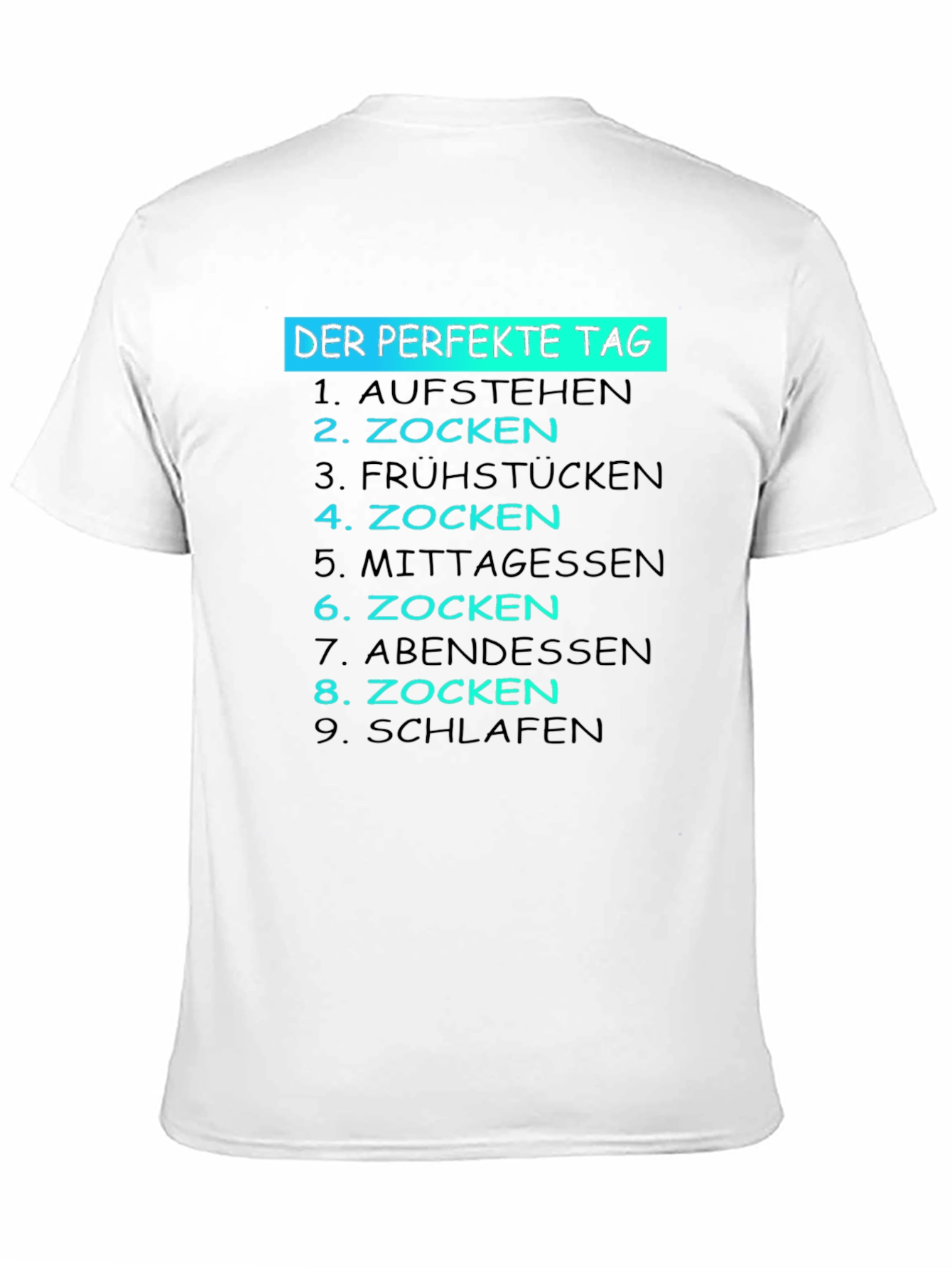 The Perfect Day Gamer T-Shirt - Funny German Text
