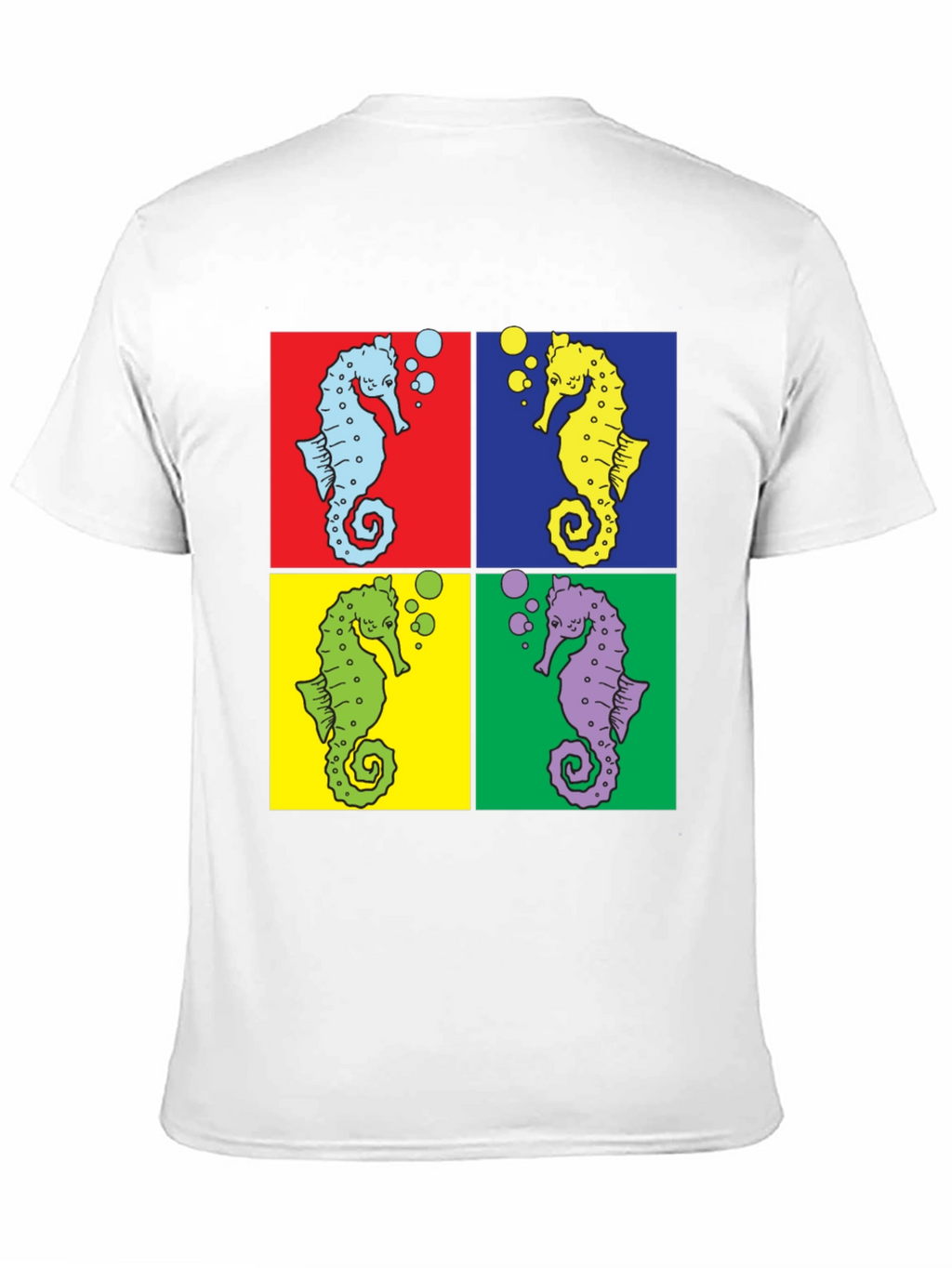 Pop Art Seahorse Graphic Tee