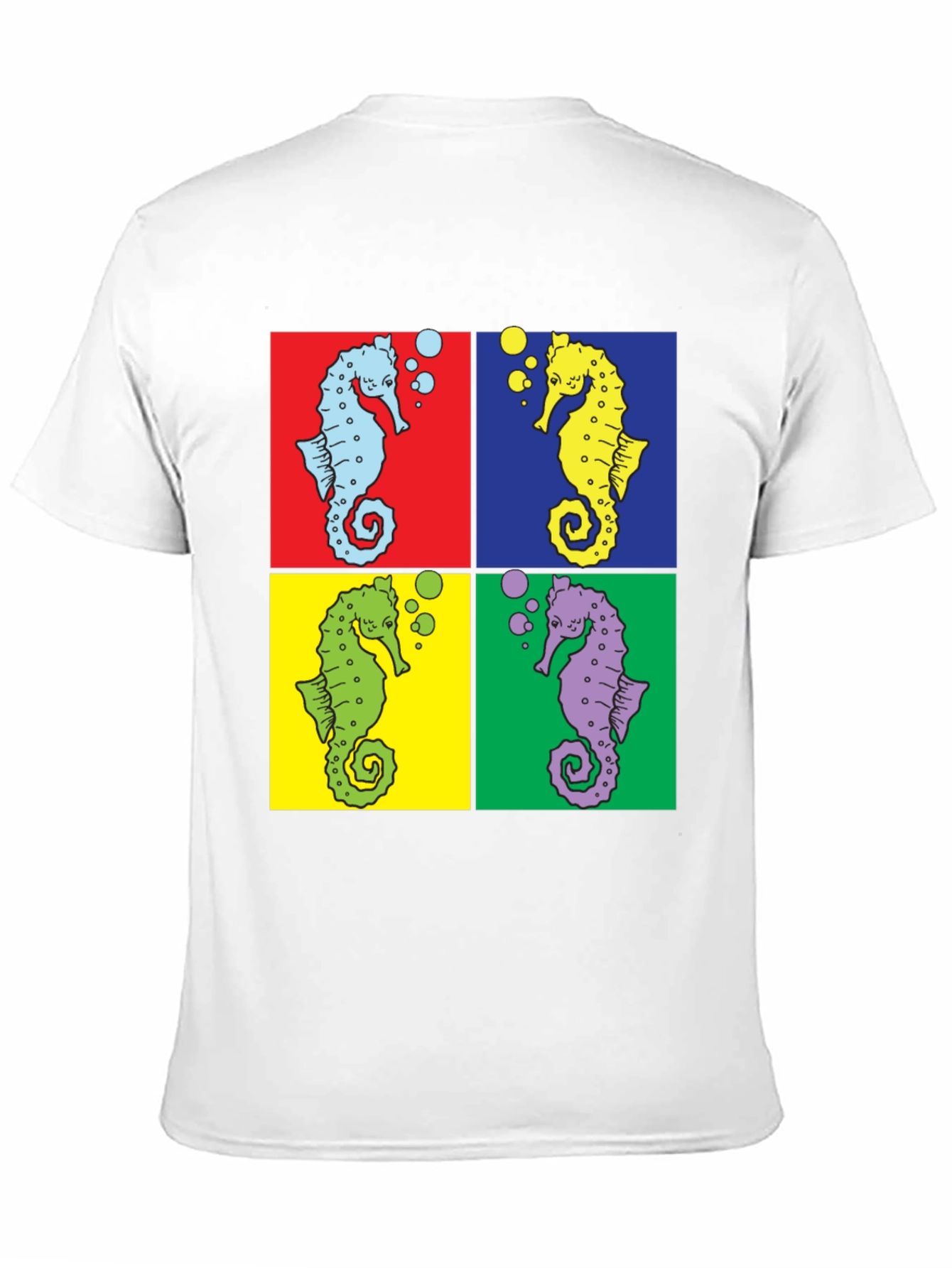 Pop Art Seahorse Graphic Tee