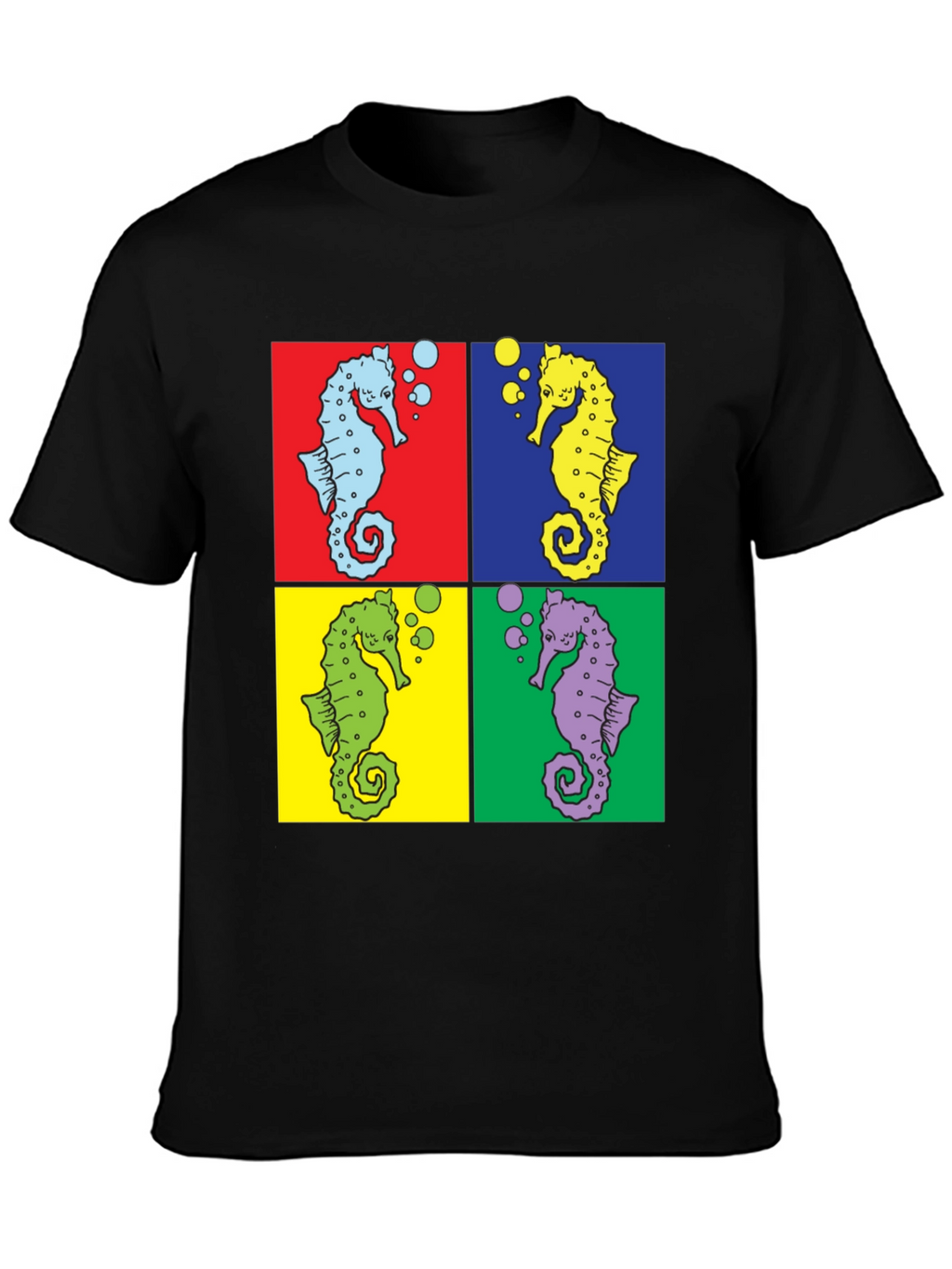 Pop Art Seahorse Graphic Tee