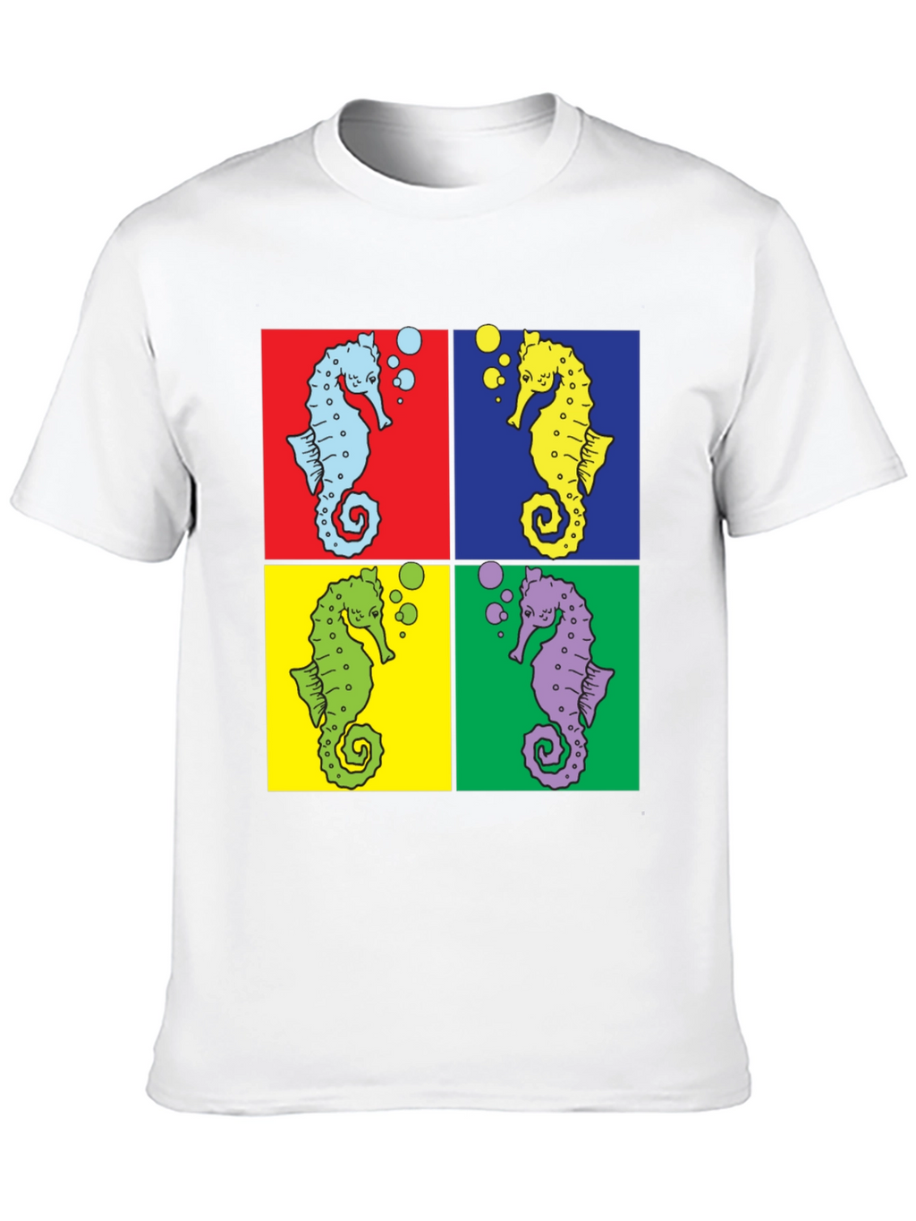 Pop Art Seahorse Graphic Tee
