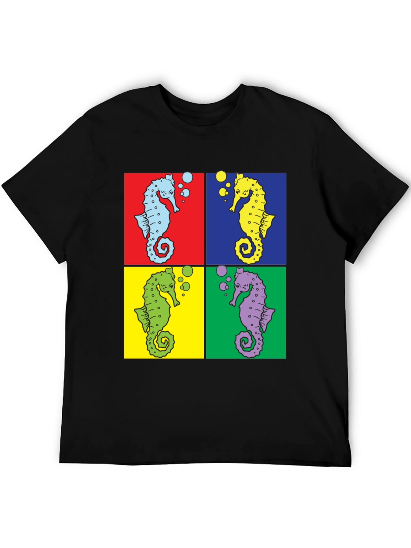 Pop Art Seahorse Graphic Tee