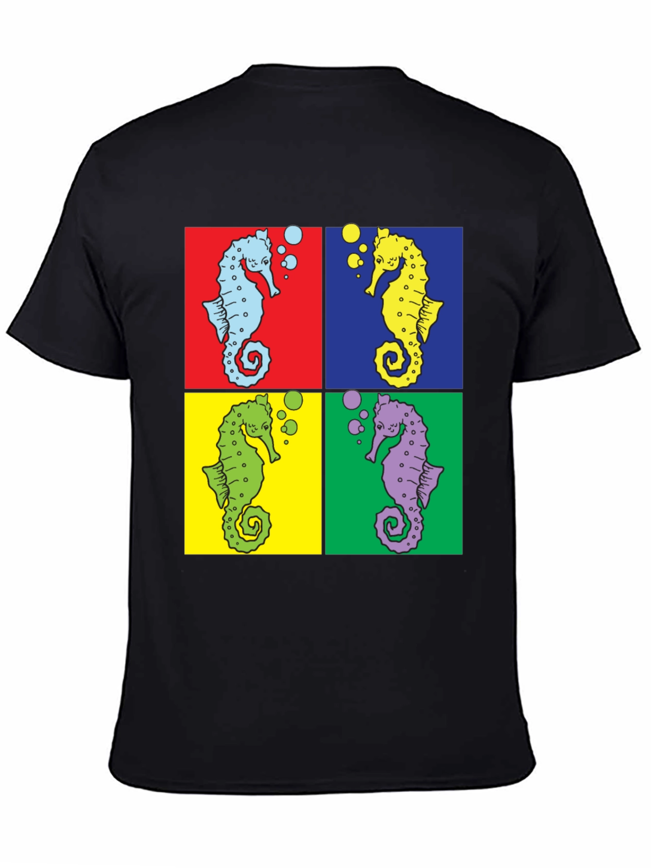 Pop Art Seahorse Graphic Tee