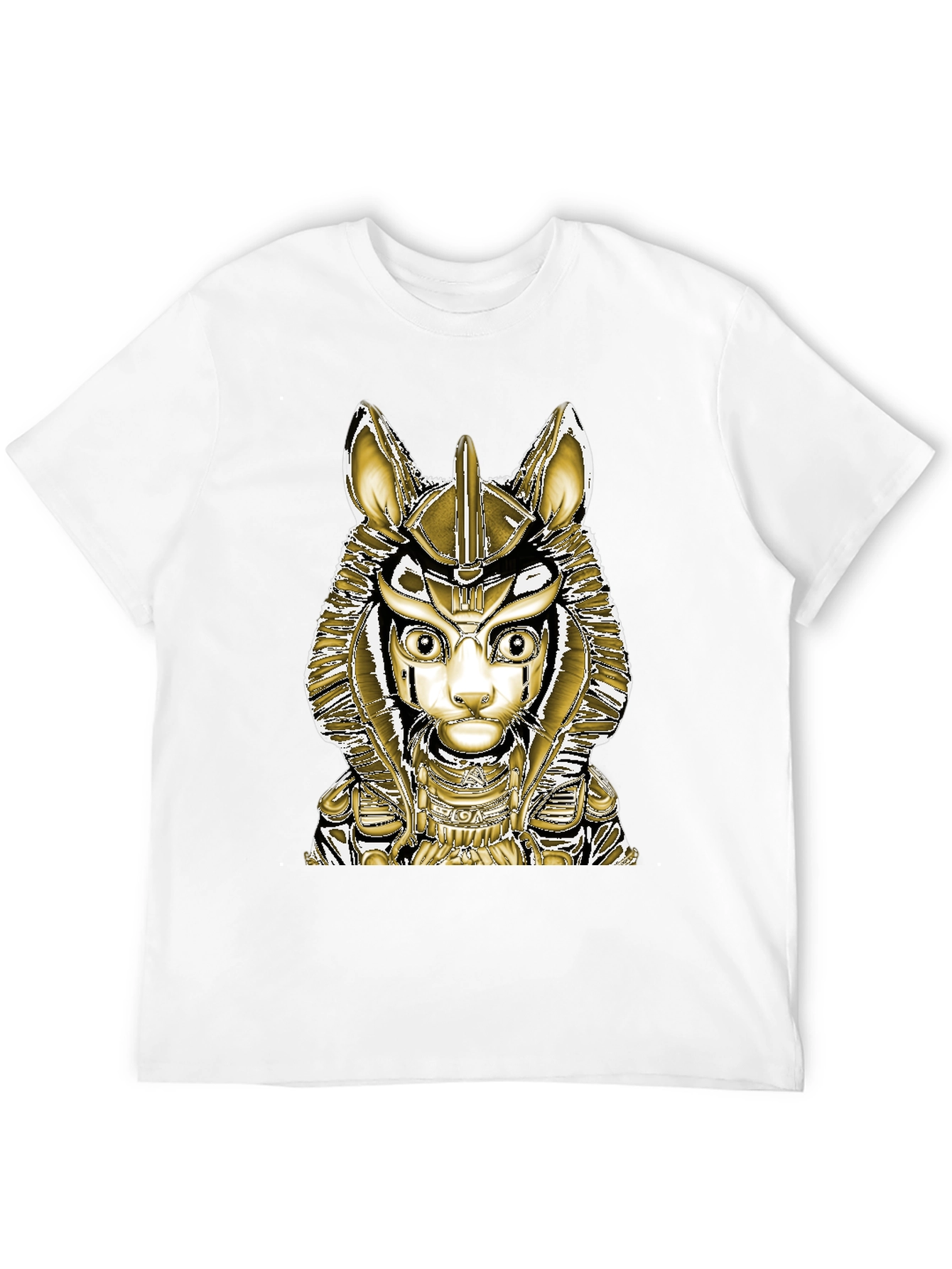 Anubis Cat Graphic Tee - Black
