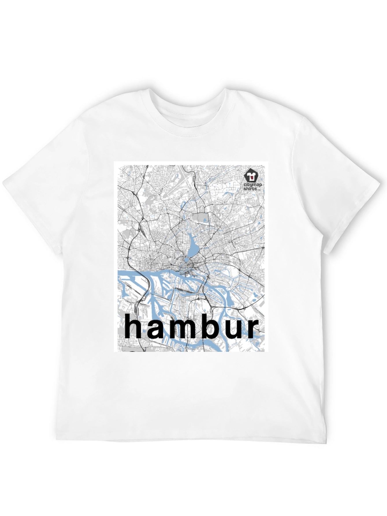 Hamburg Map T-Shirt - Cityscape Tee