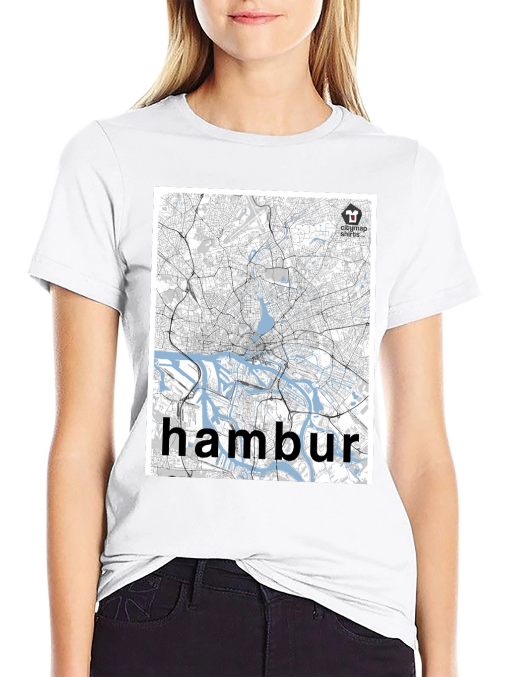 Hamburg Map T-Shirt - Cityscape Tee