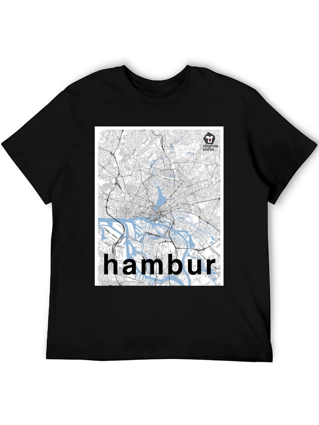 Hamburg Map T-Shirt - Cityscape Tee