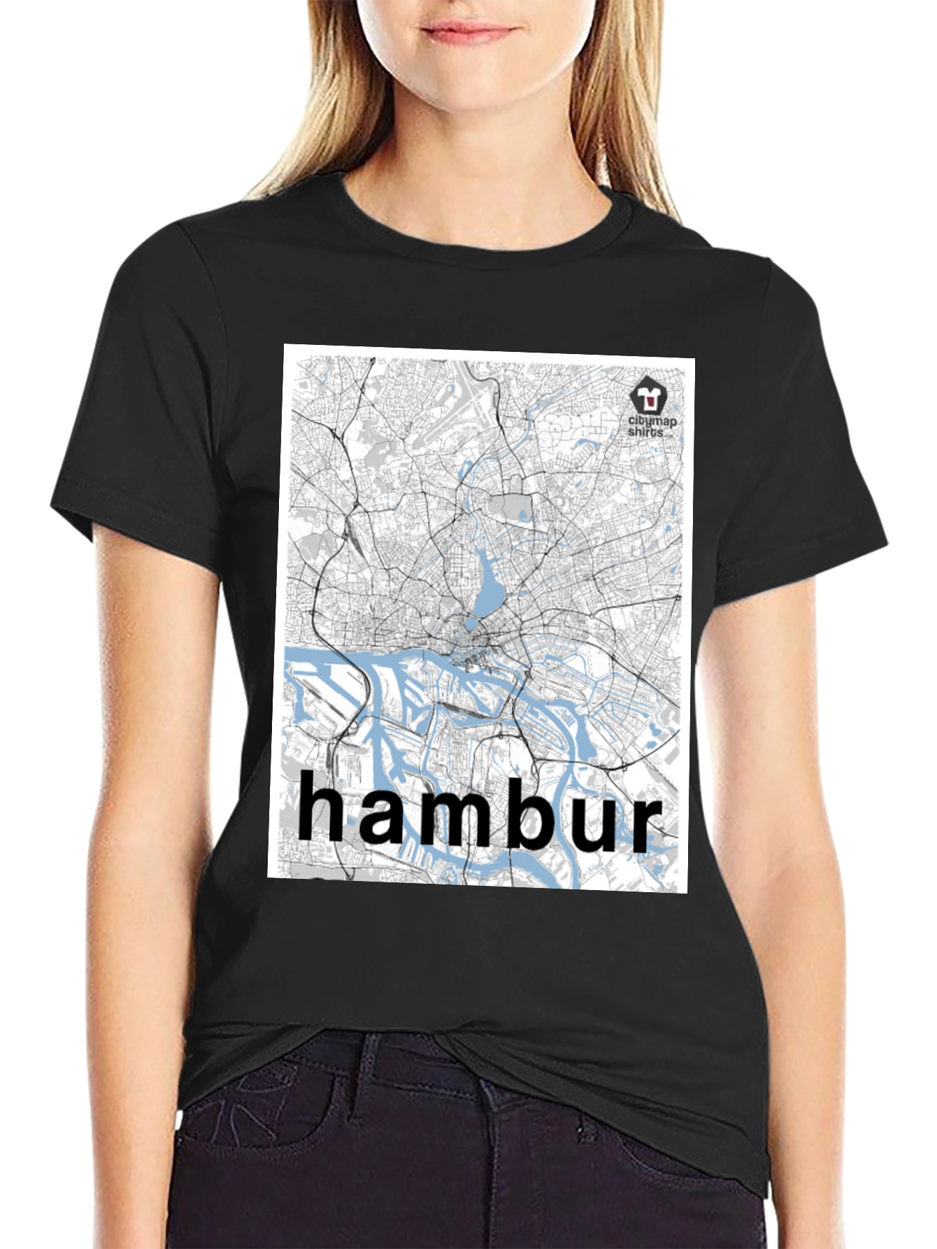 Hamburg Map T-Shirt - Cityscape Tee