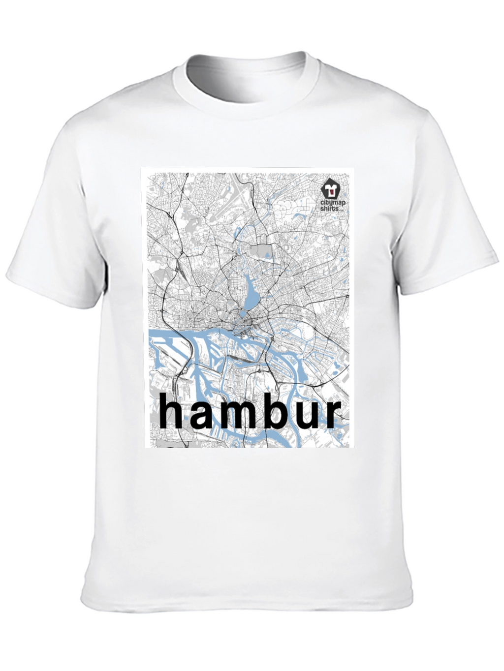 Hamburg Map T-Shirt - Cityscape Tee