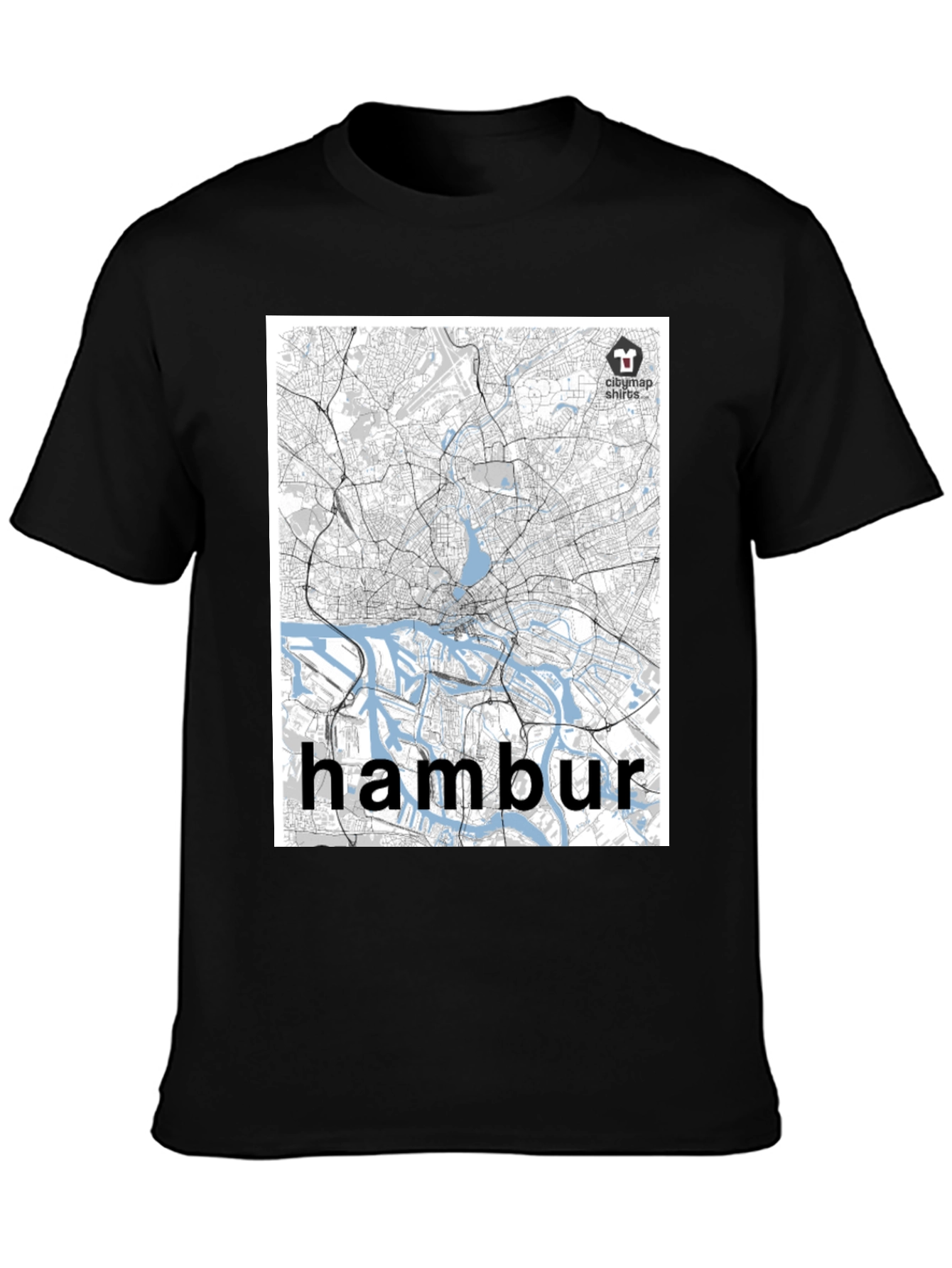 Hamburg Map T-Shirt - Cityscape Tee