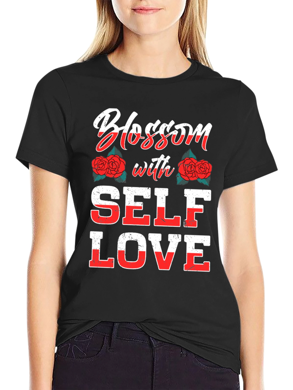 Blossom With Self Love Graphic T-Shirt