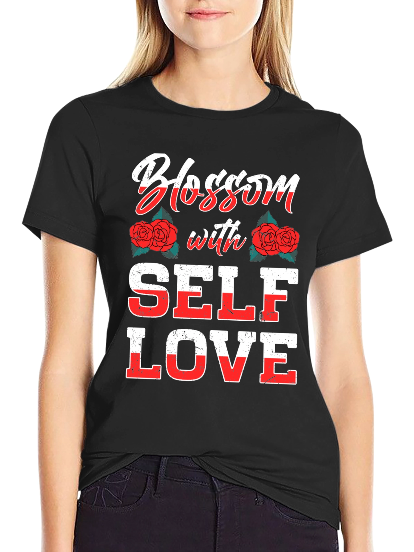 Blossom With Self Love Graphic T-Shirt