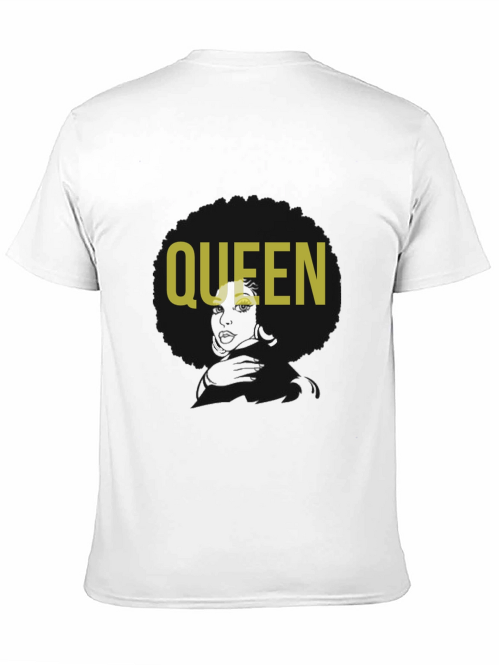 Queen Afro Graphic T-Shirt - Black