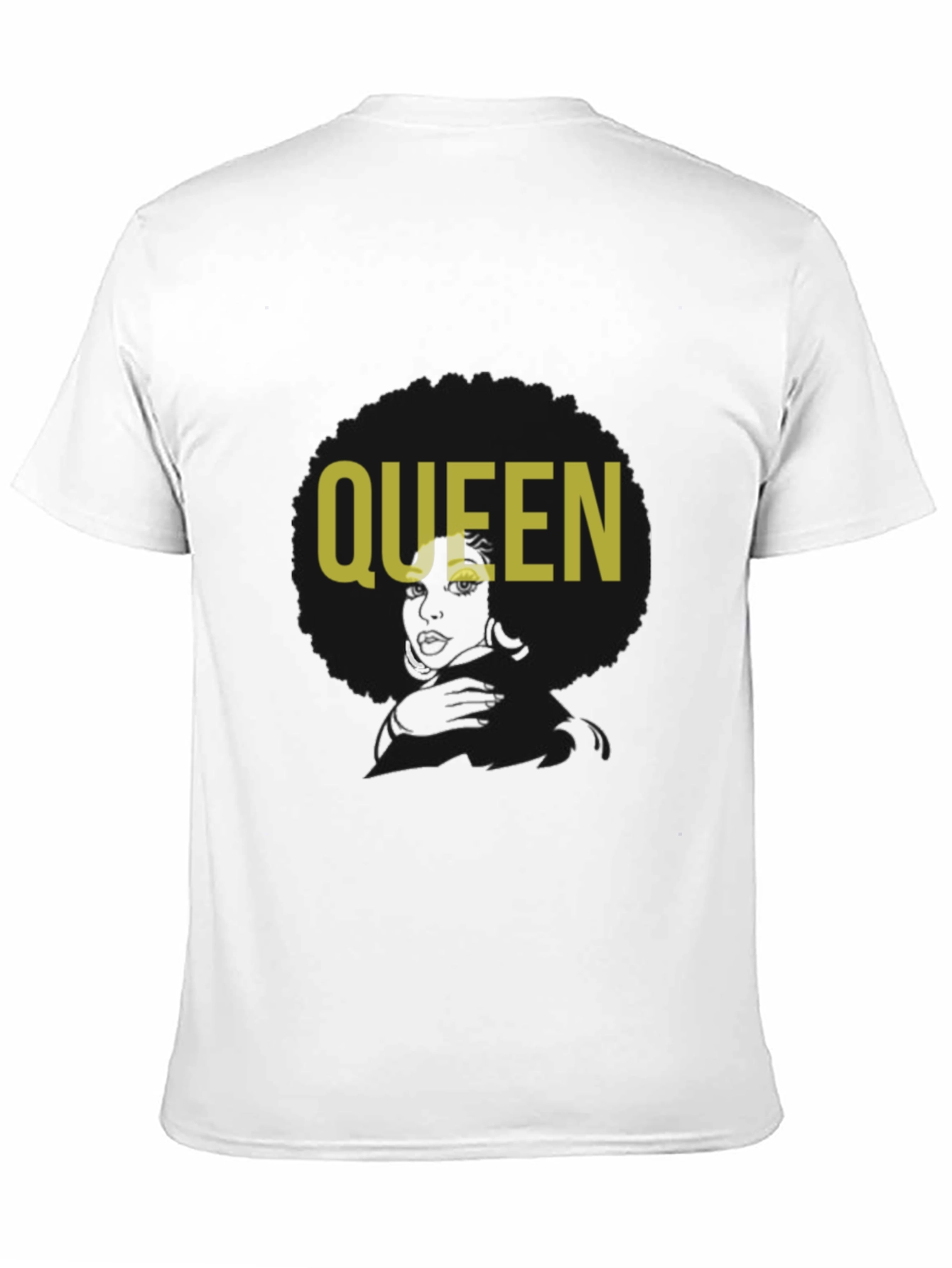 Queen Afro Graphic T-Shirt - Black