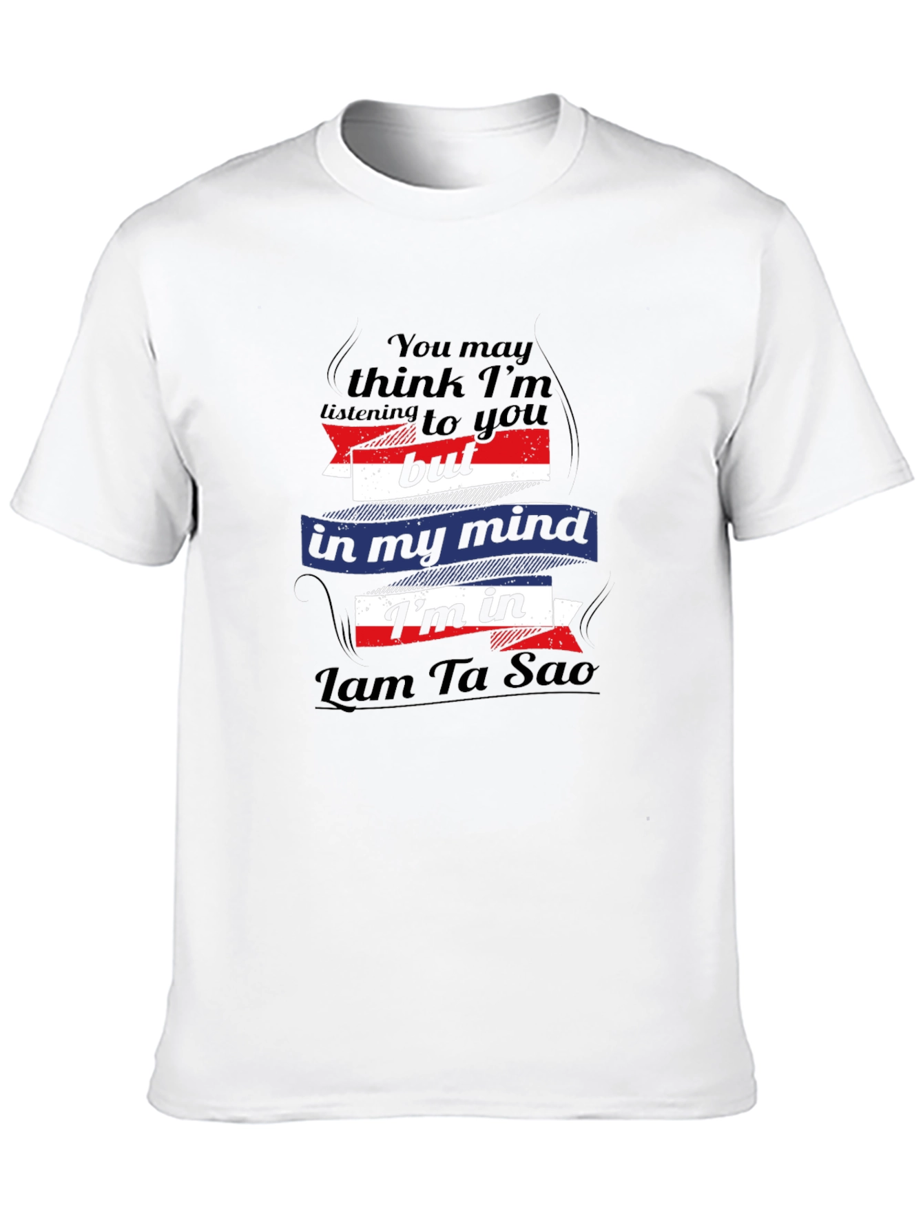 Lam Ta Sao Mind T-Shirt - Black Cotton Tee