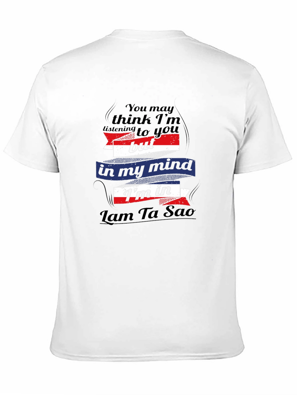 Lam Ta Sao Mind T-Shirt - Black Cotton Tee