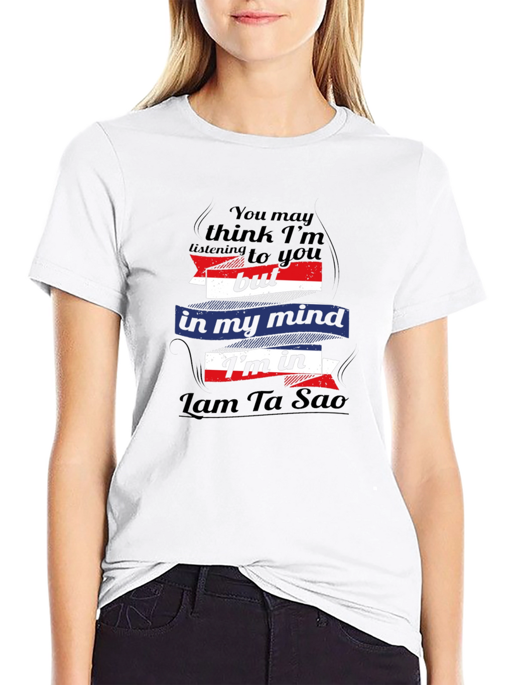Lam Ta Sao Mind T-Shirt - Black Cotton Tee