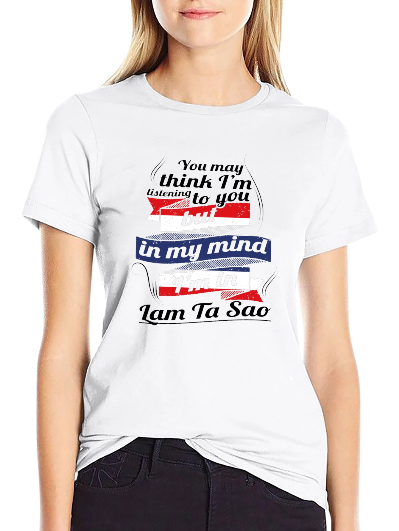 Lam Ta Sao Mind T-Shirt - Black Cotton Tee