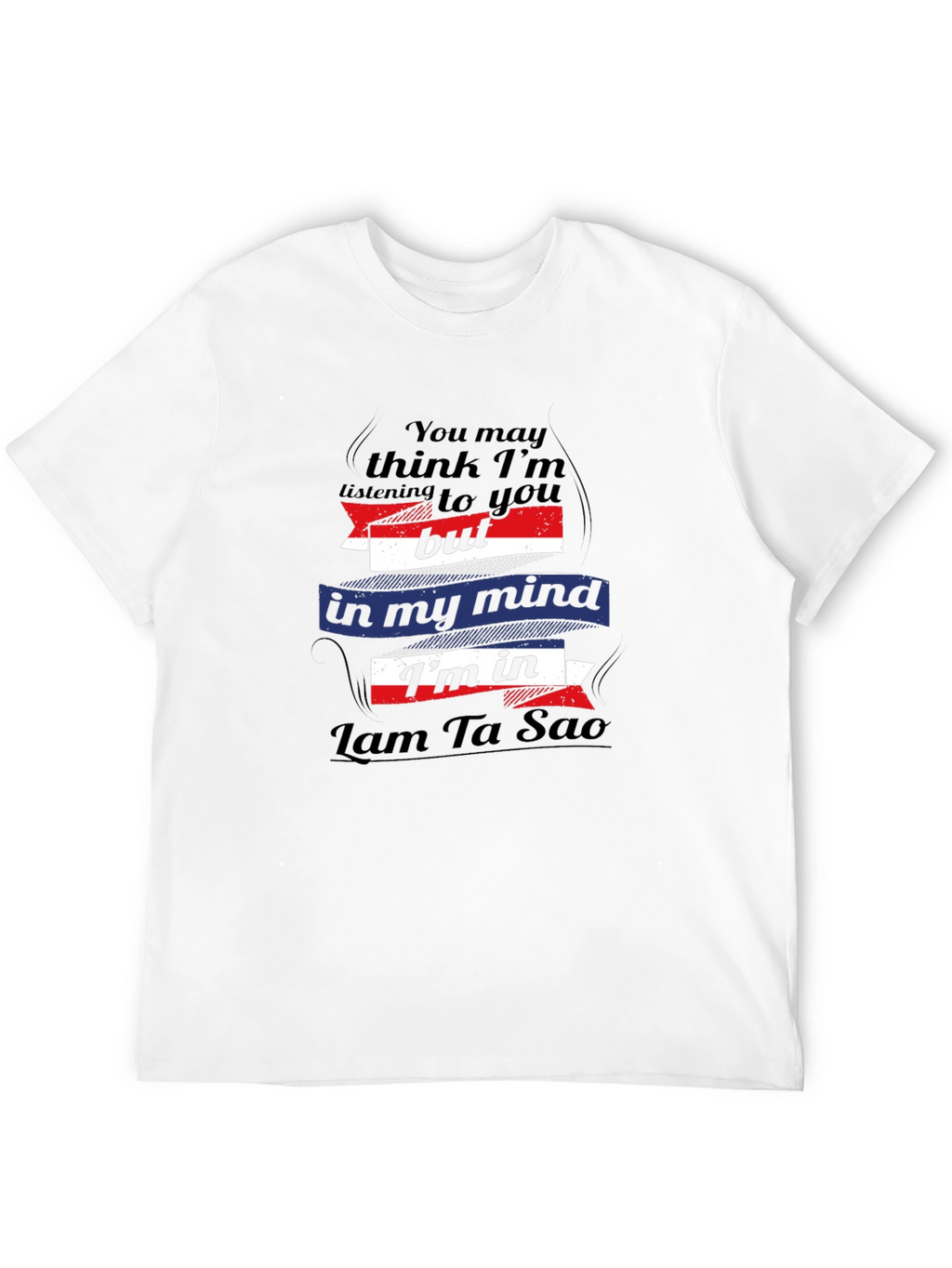 Lam Ta Sao Mind T-Shirt - Black Cotton Tee