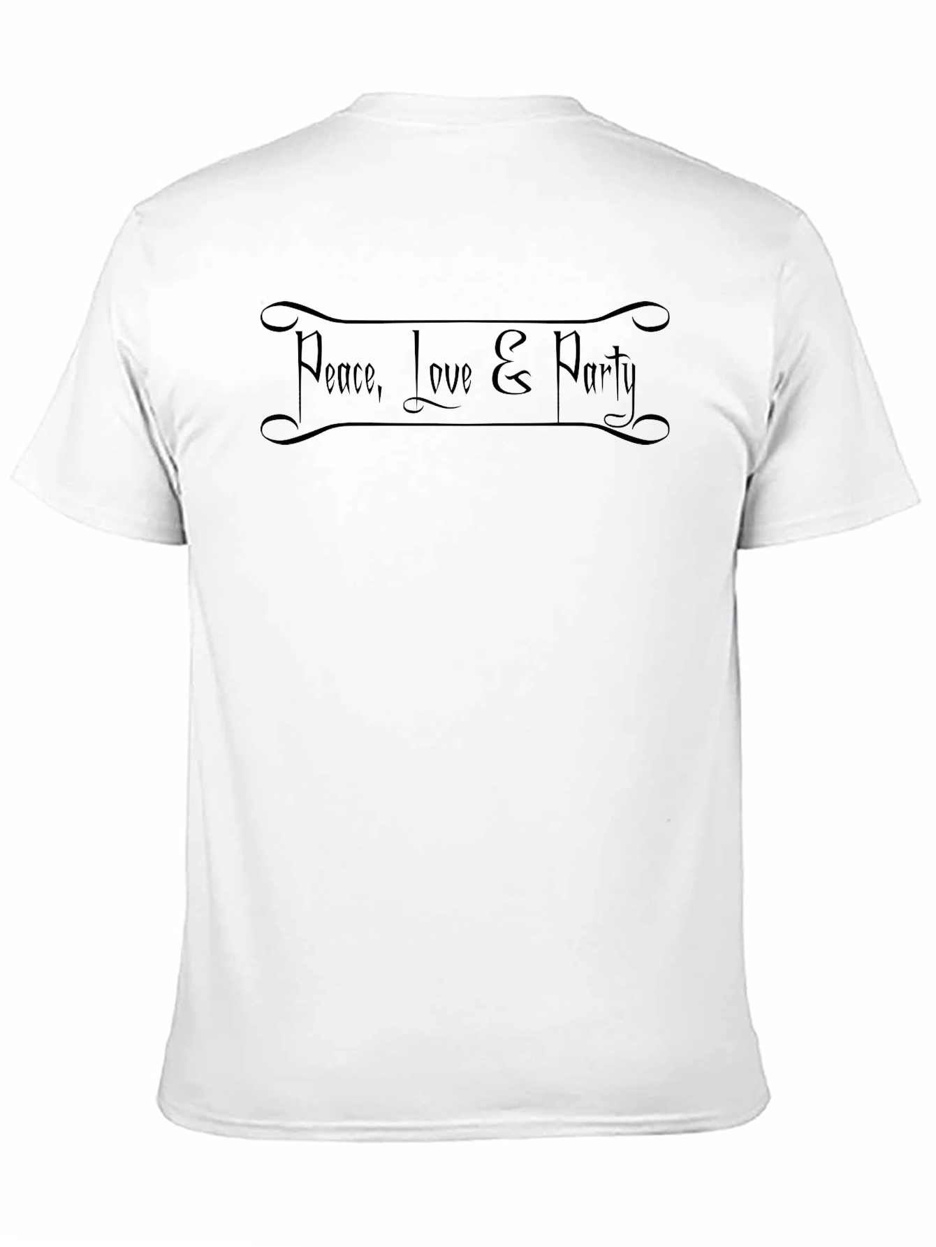 Peace Love Party Graphic Tee - Soft Cotton Blend
