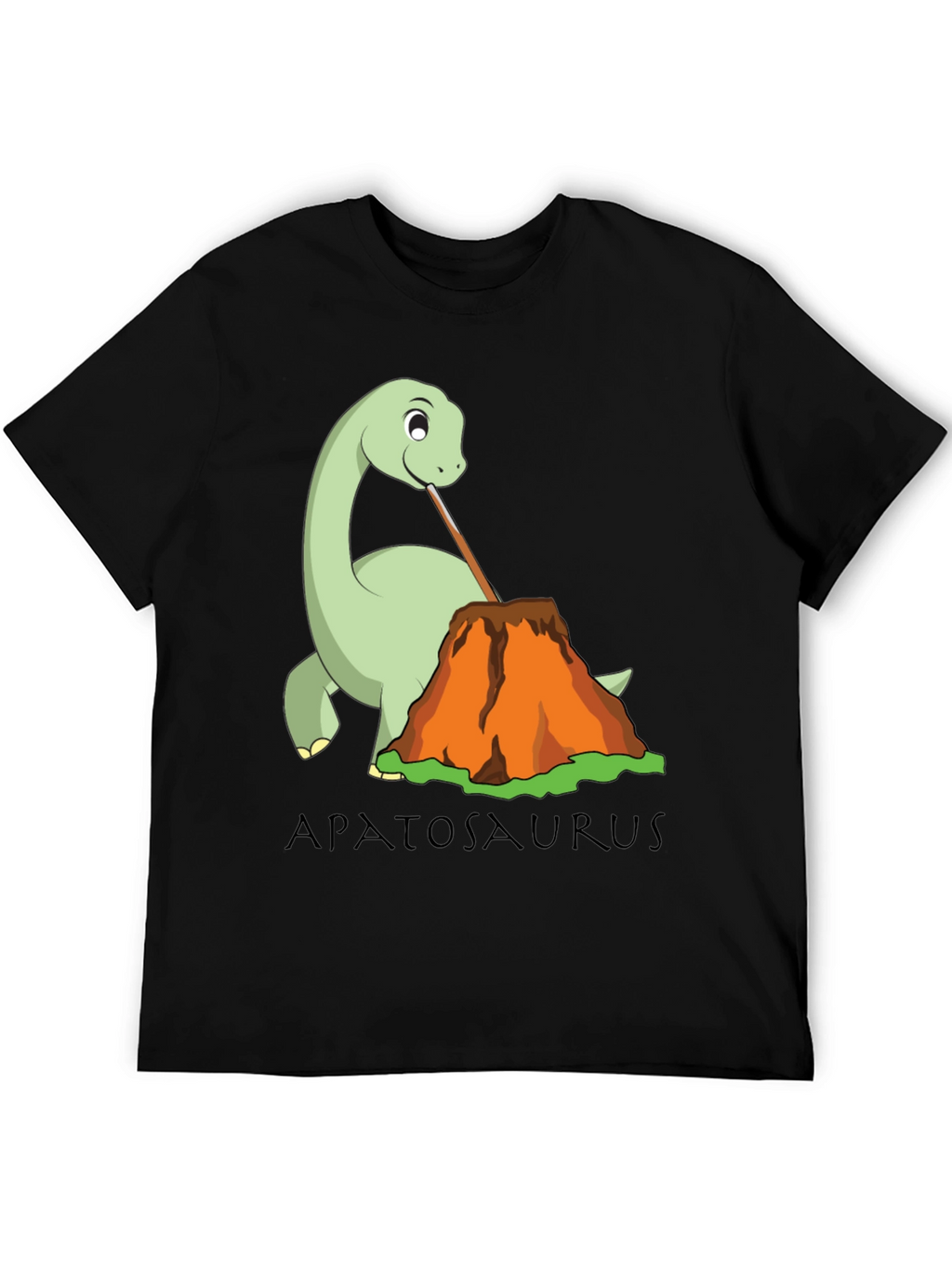Apatosaurus Volcano Lava Drinking T-Shirt