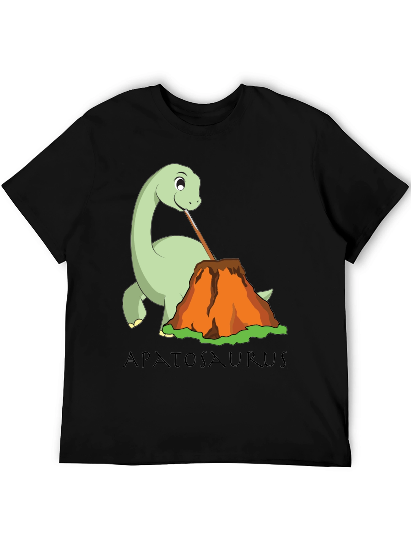 Apatosaurus Volcano Lava Drinking T-Shirt