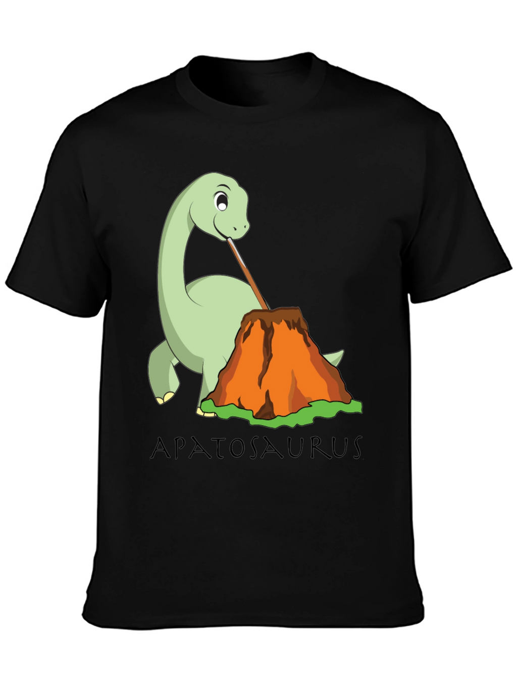 Apatosaurus Volcano Lava Drinking T-Shirt