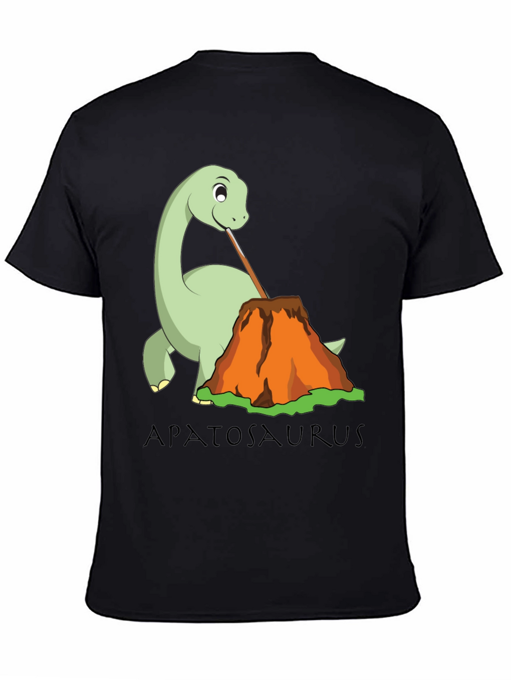 Apatosaurus Volcano Lava Drinking T-Shirt