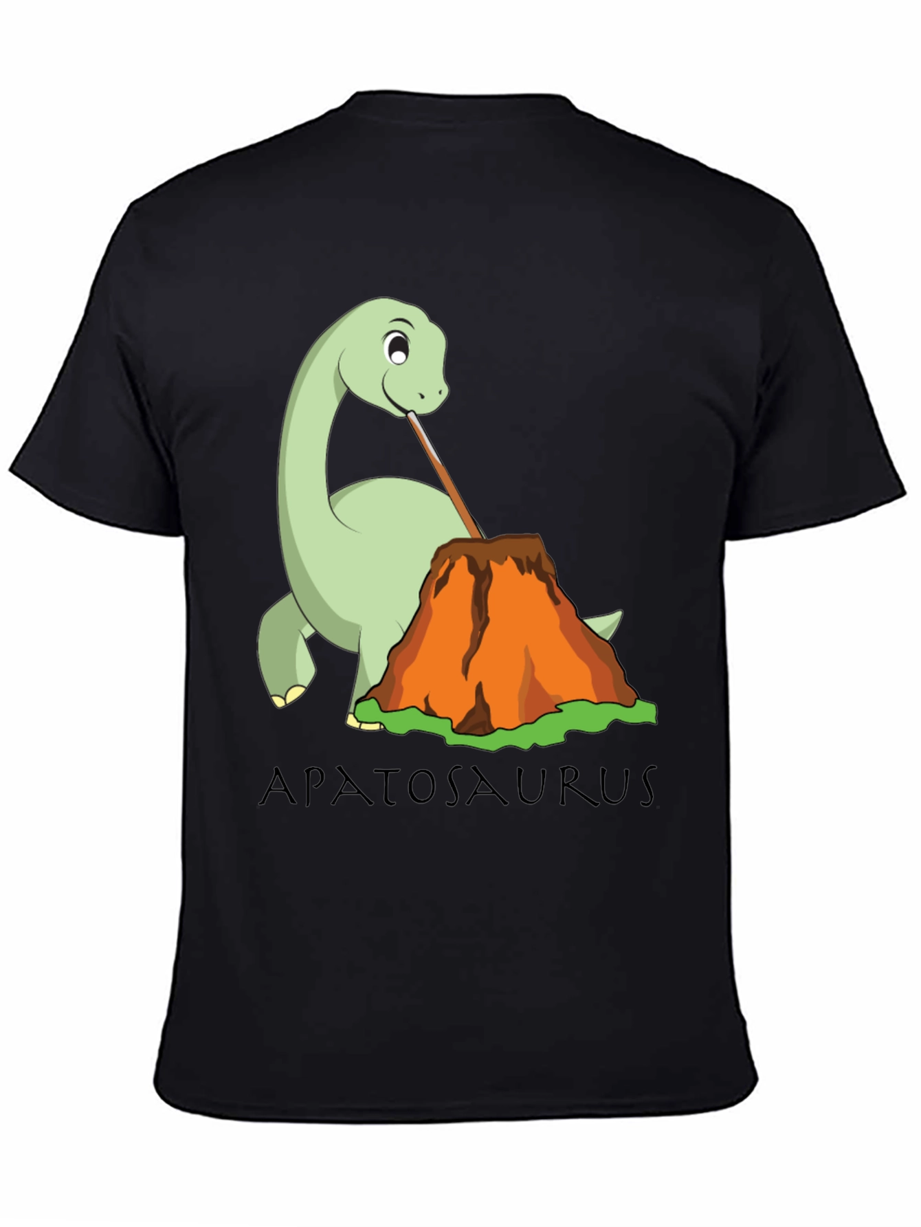 Apatosaurus Volcano Lava Drinking T-Shirt