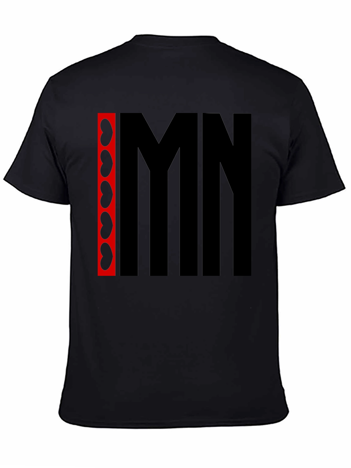 IMN Kidney Bean Graphic Tee - Black Cotton T-Shirt