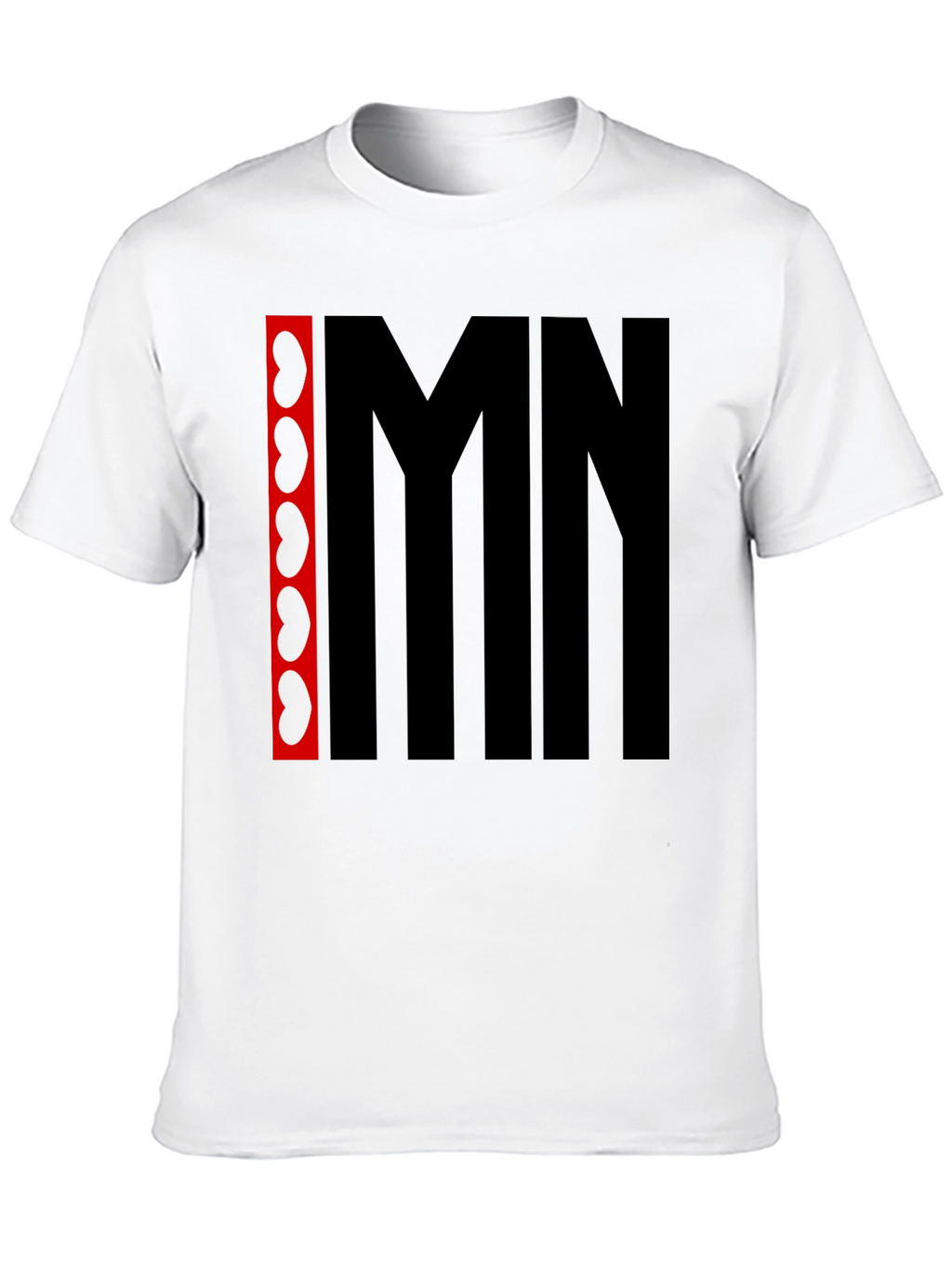 IMN Kidney Bean Graphic Tee - Black Cotton T-Shirt