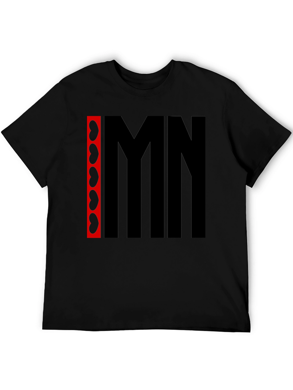 IMN Kidney Bean Graphic Tee - Black Cotton T-Shirt