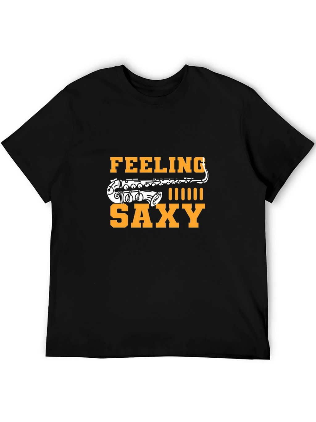 Feeling Saxy Black T-Shirt