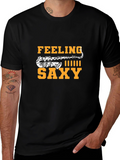 Feeling Saxy Black T-Shirt