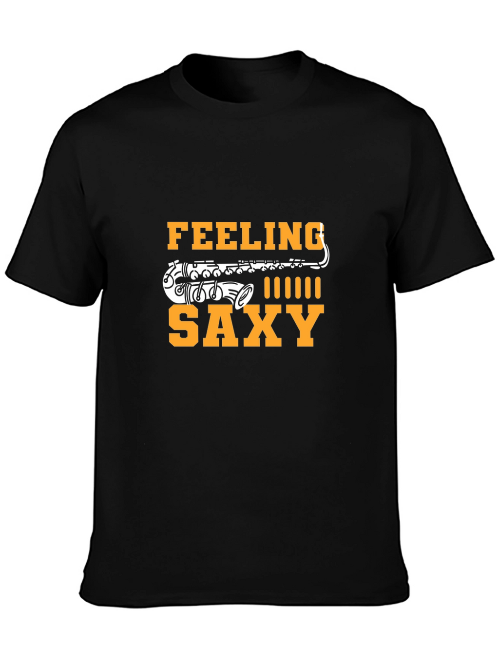 Feeling Saxy Black T-Shirt