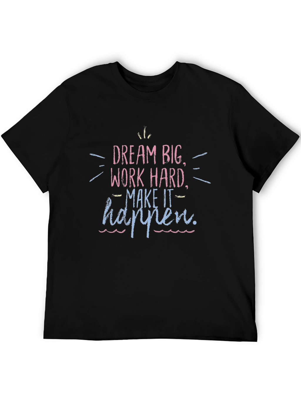 Dream Big Graphic Tee - Black Casual Shirt