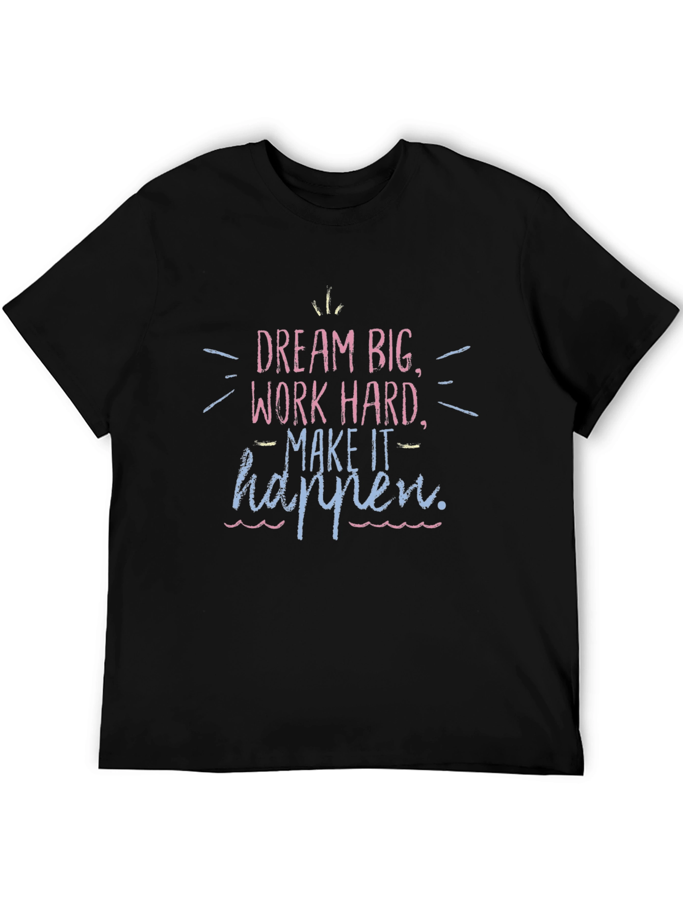 Dream Big Graphic Tee - Black Casual Shirt