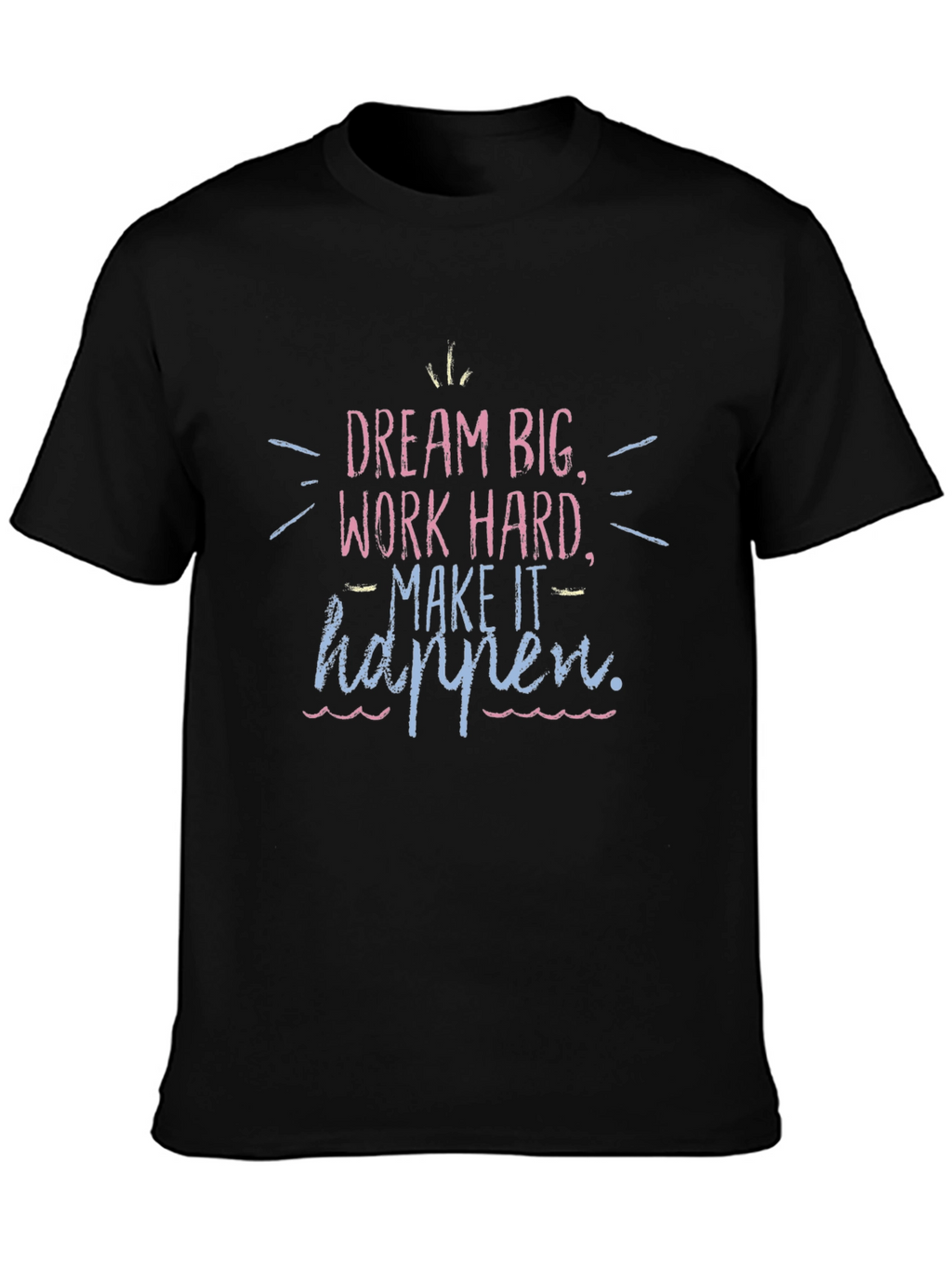 Dream Big Graphic Tee - Black Casual Shirt