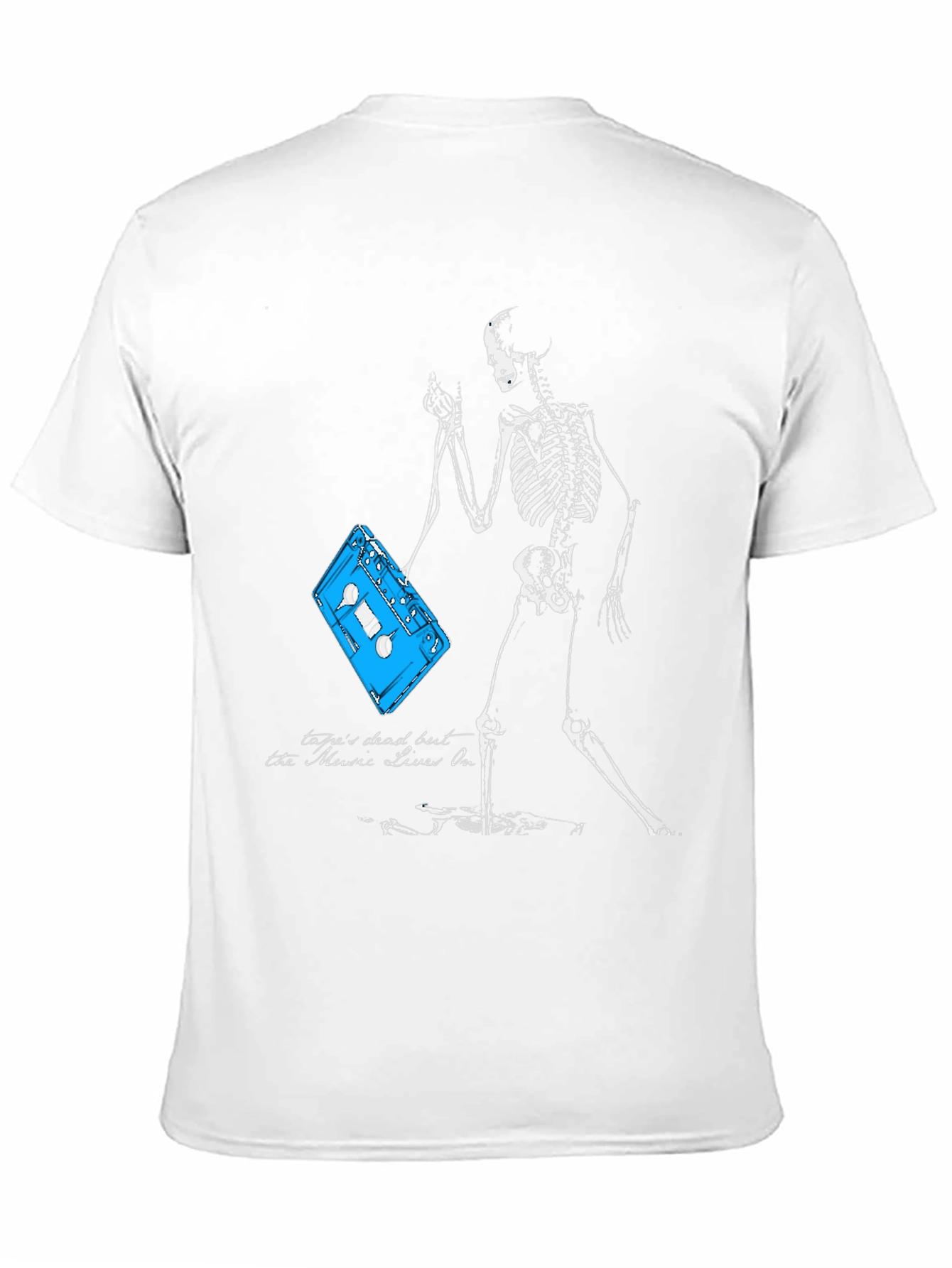 Skeleton & Cassette Tape Graphic Tee