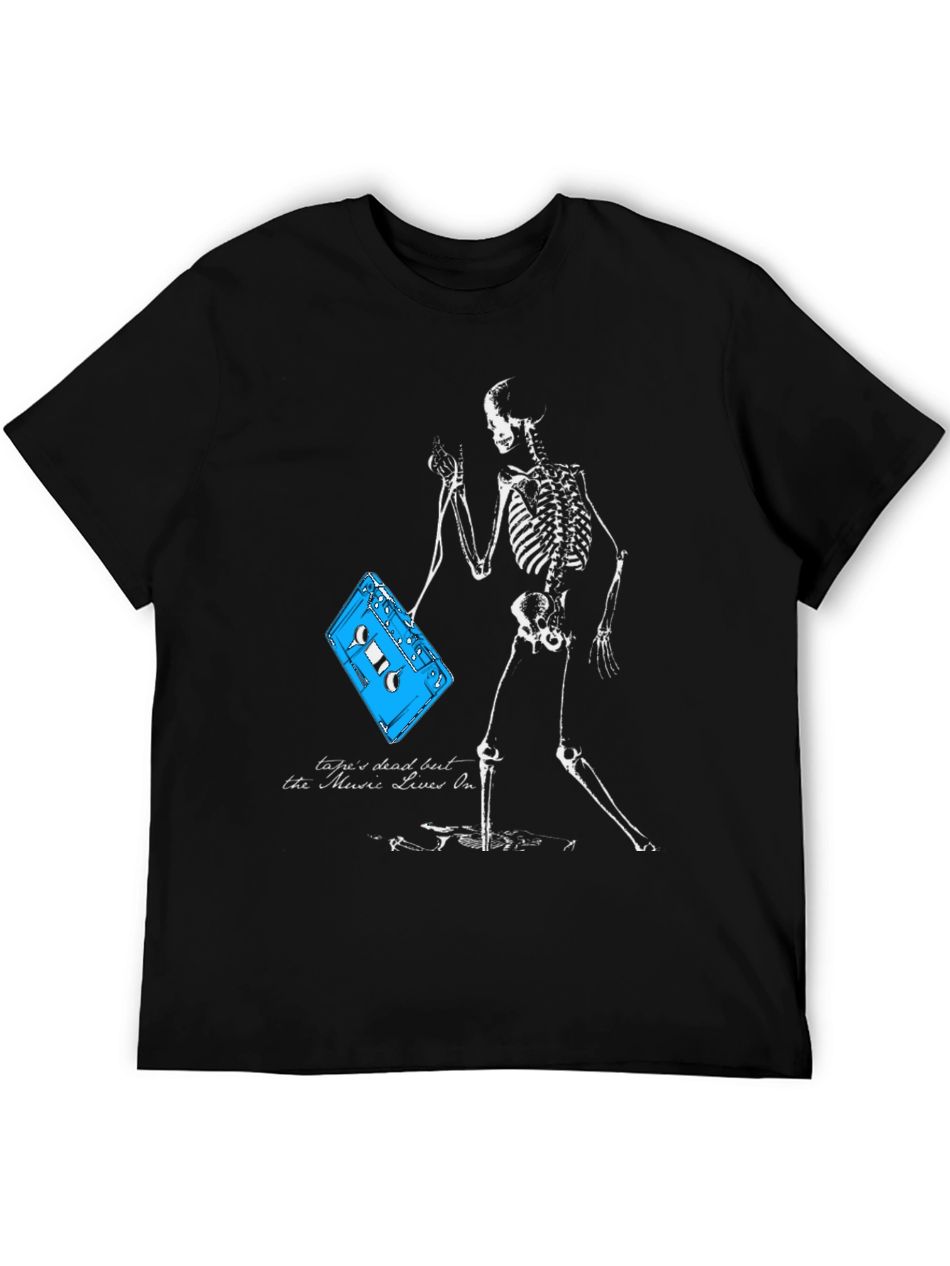 Skeleton & Cassette Tape Graphic Tee