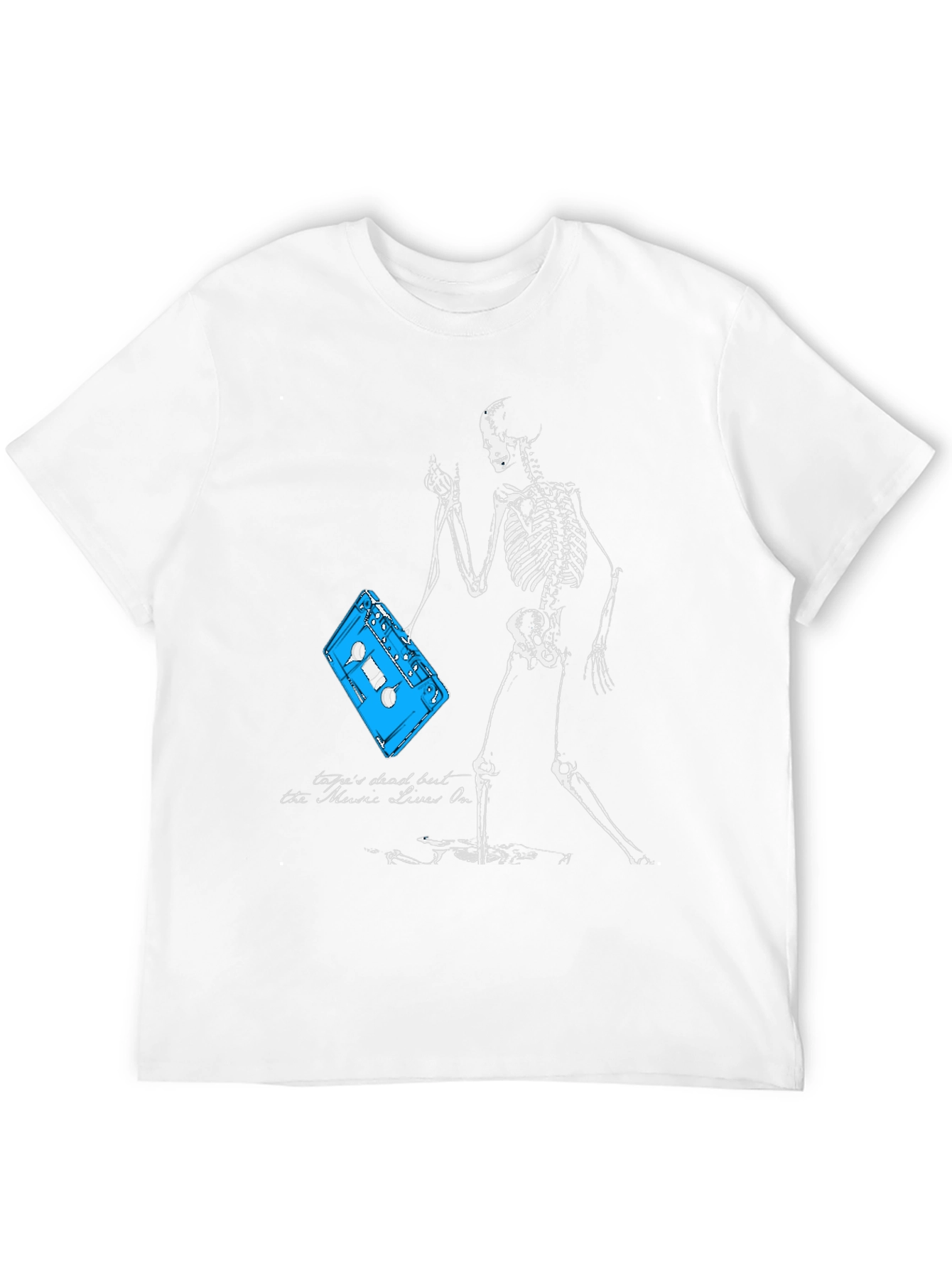 Skeleton & Cassette Tape Graphic Tee