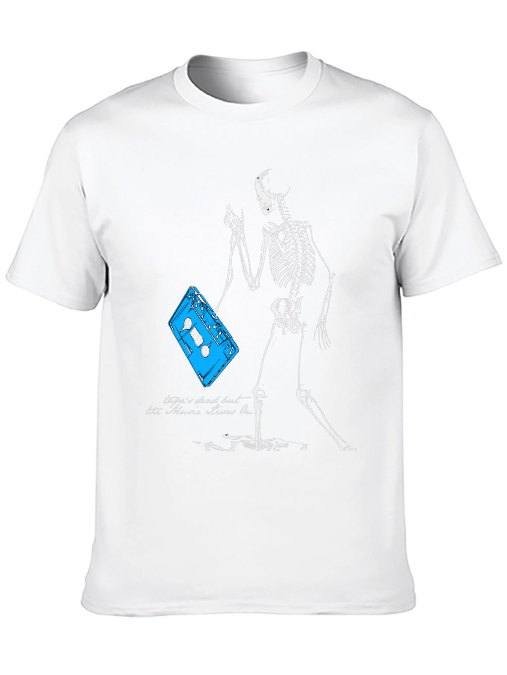 Skeleton & Cassette Tape Graphic Tee
