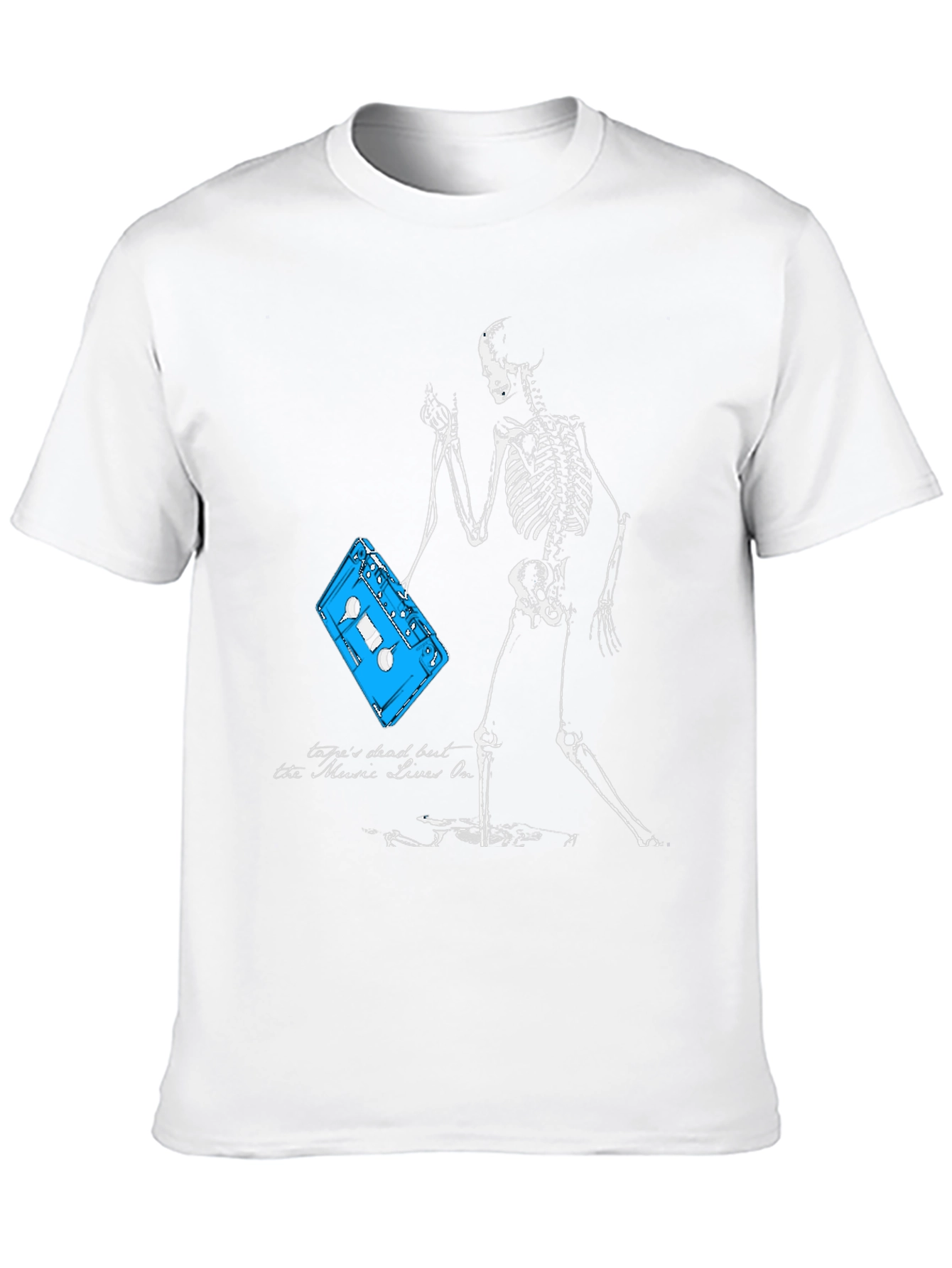 Skeleton & Cassette Tape Graphic Tee