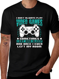 Gamer T-Shirt: Eat Sleep Leave Room (Rarely!)