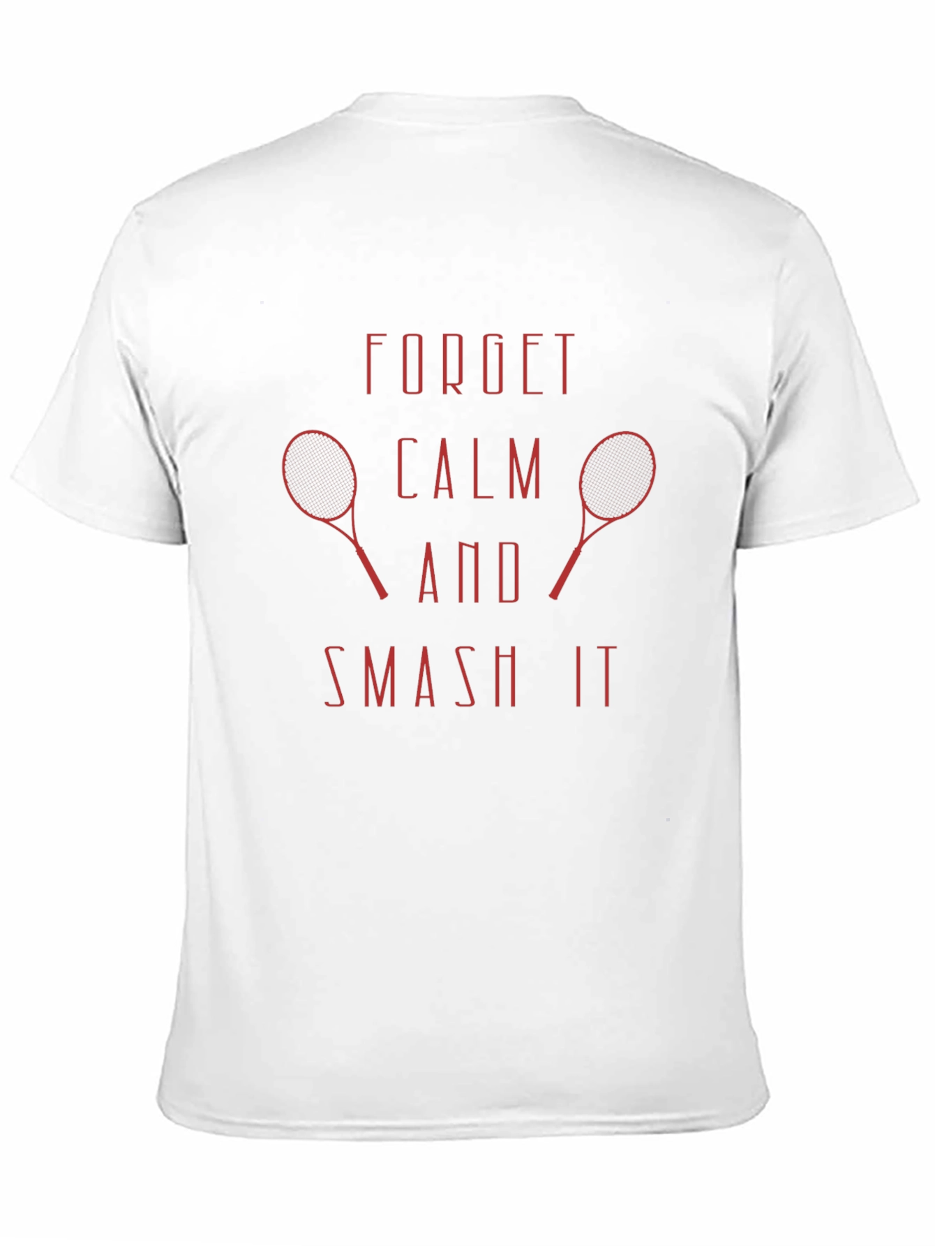 Forget Calm Tennis Smash Black T-Shirt