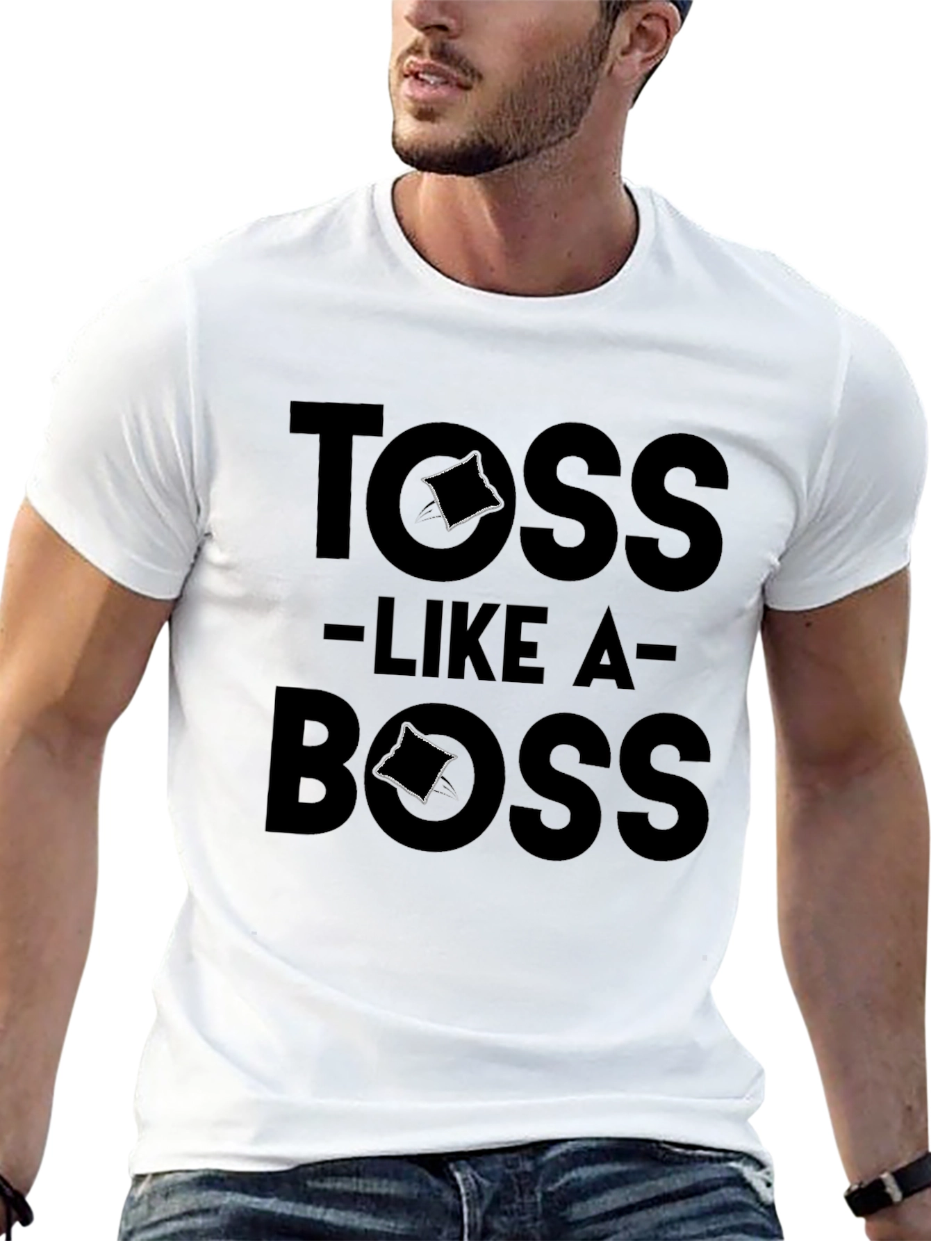 Toss Like a Boss Black T-Shirt
